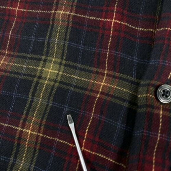 Carbon 2 Cobalt Shirt Mens Size‎ XL Blue Red Yellow Button Up Plaid Lightweight - Picture 2 of 12